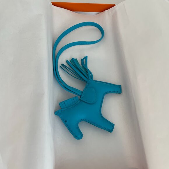 Hermes Rodeo PM charm Blue Azteque H064929CADU - Picture 3 of 4